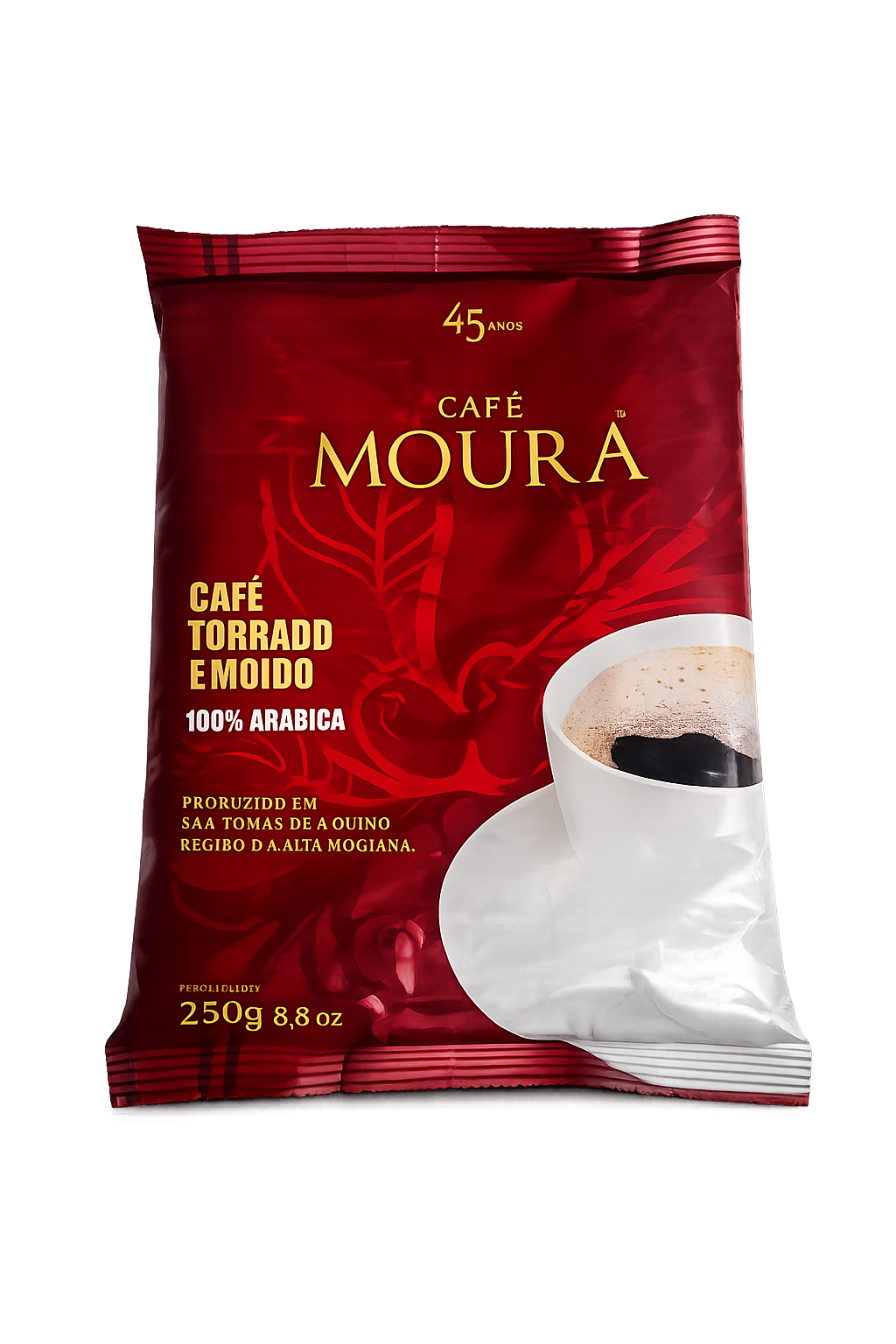 CAFÉ TORRADO E MOÍDO TRADICIONAL 250G MOURA