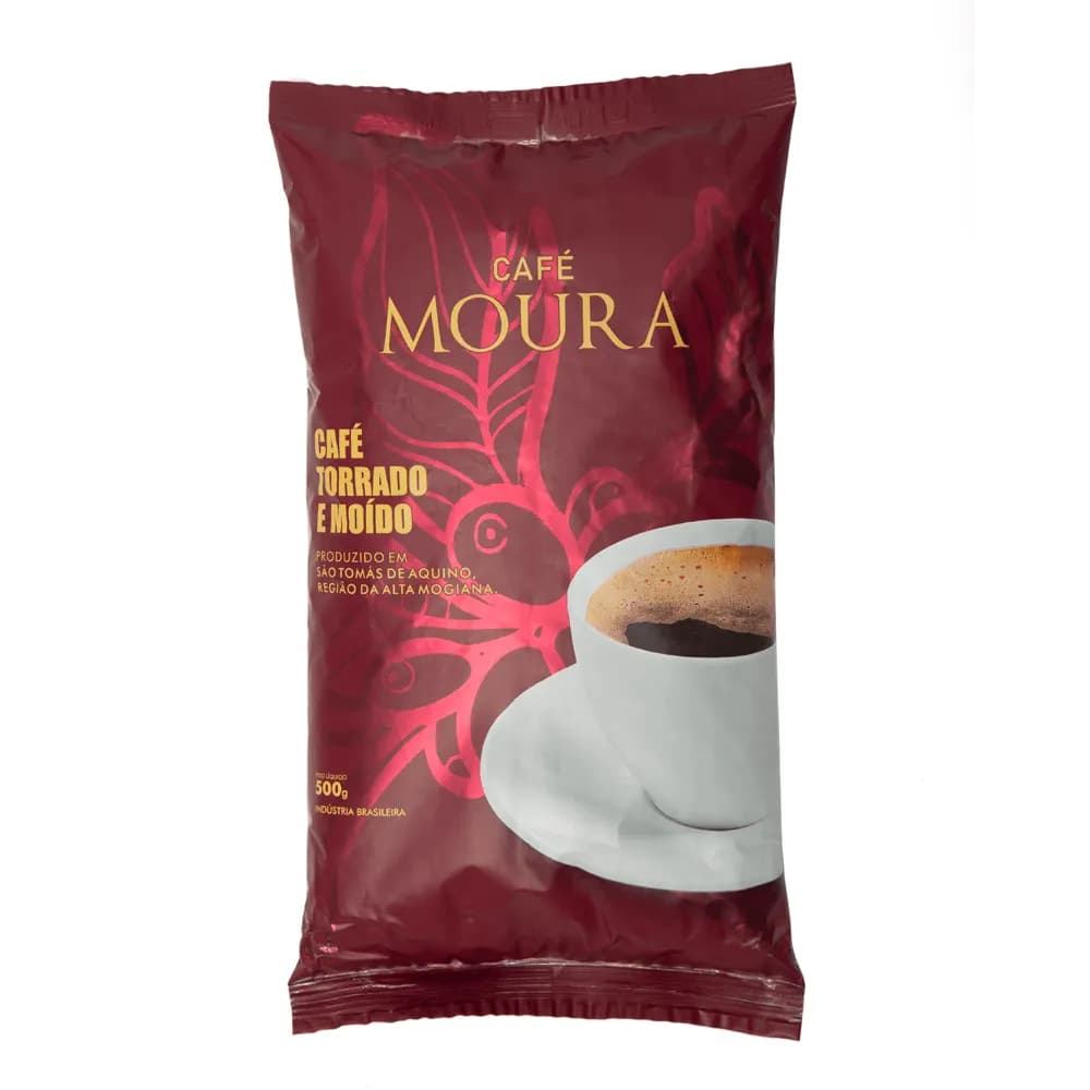 CAFÉ TORRADO E MOÍDO TRADICIONAL 500G MOURA