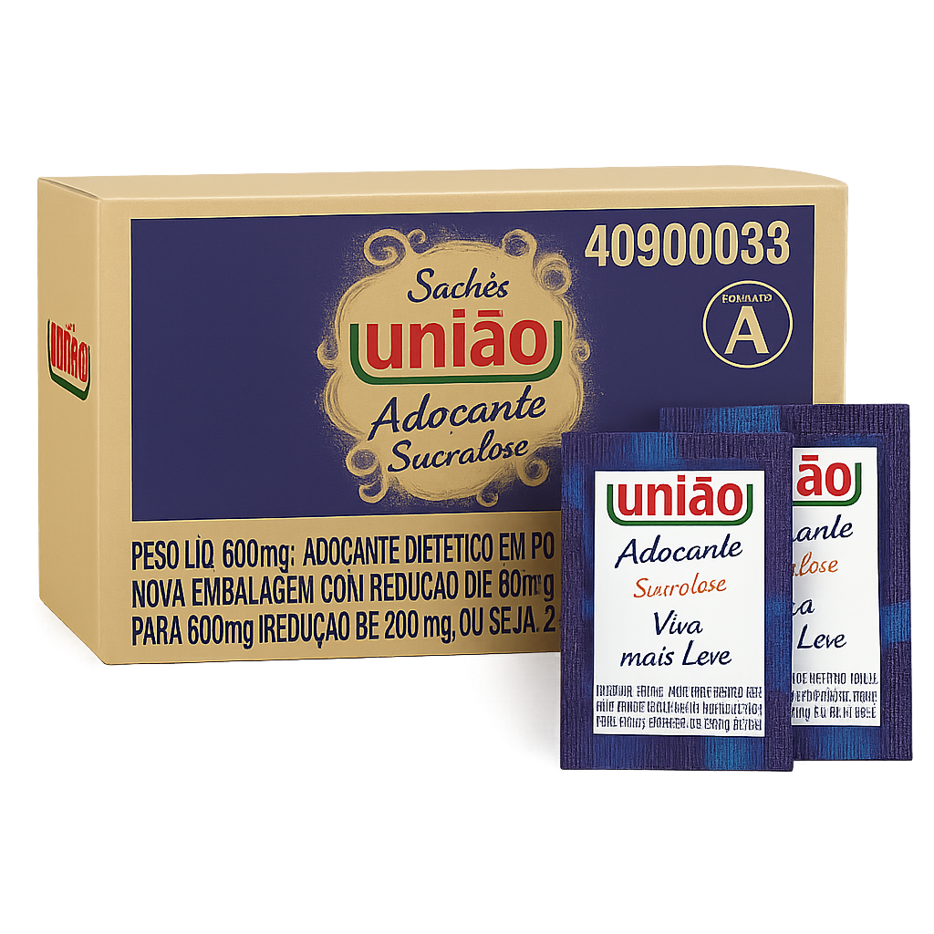 ADOÇANTE EM PÓ SUCRALOSE UNIÃO  400x600mg