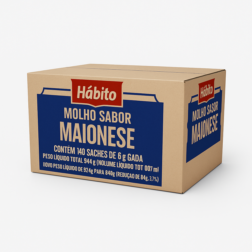 MOLHO SABOR MAIONESE HABITO SACHÊ 140x6g