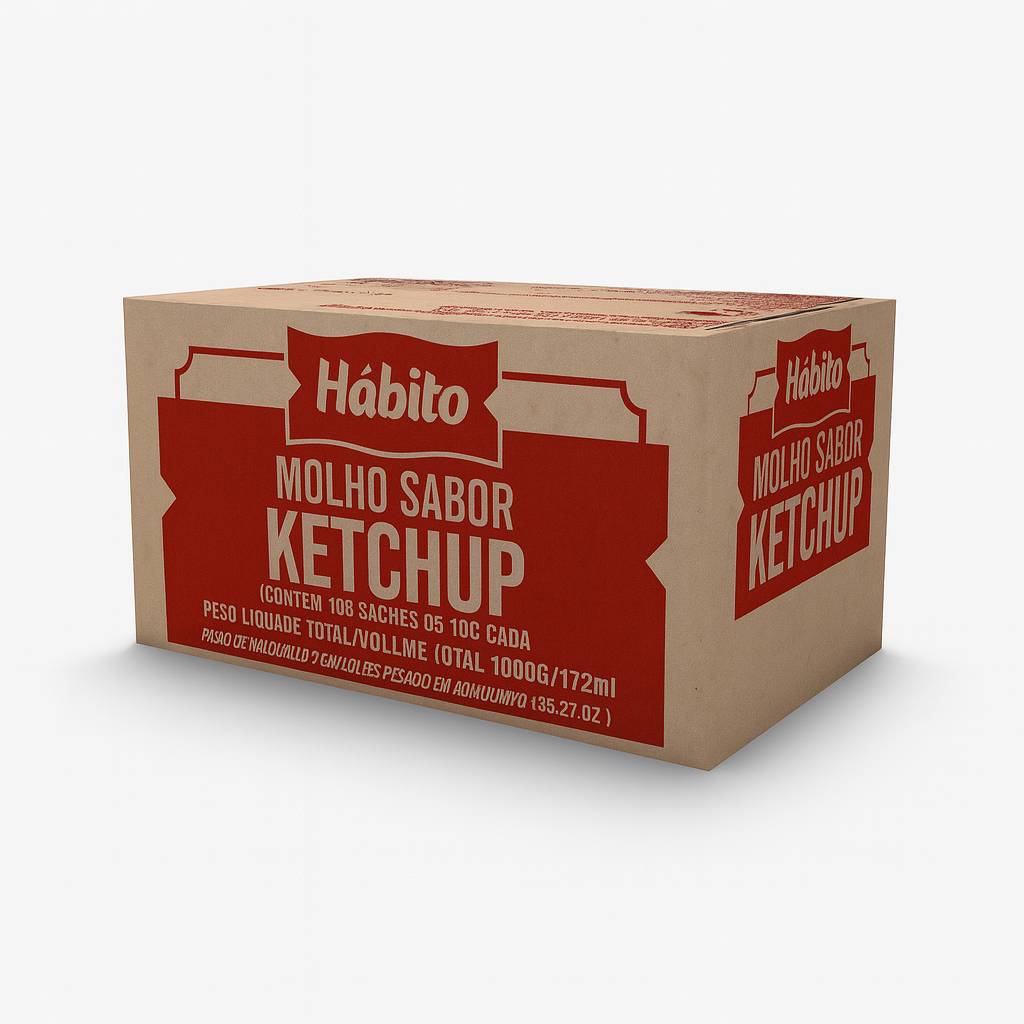 MOLHO SABOR KETCHUP HABITO SACHÊ 140x6g