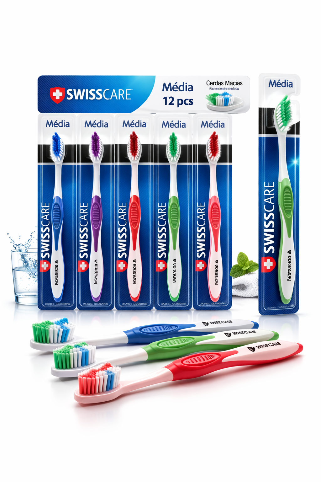 ESCOVA DENTAL ADULTO COM 12 UNIDADES