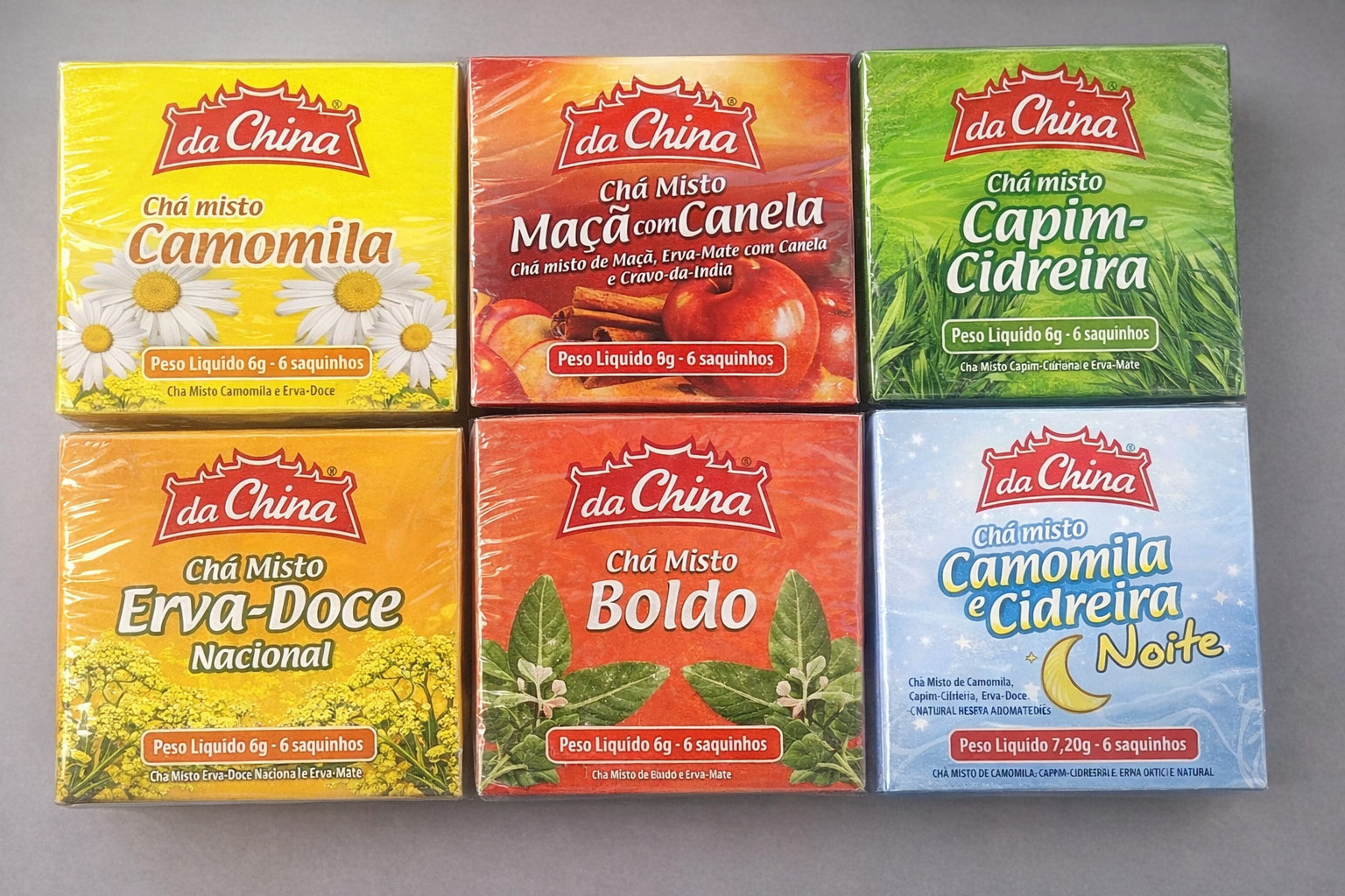 CHÁ MISTO SABORES 6G DA CHINA