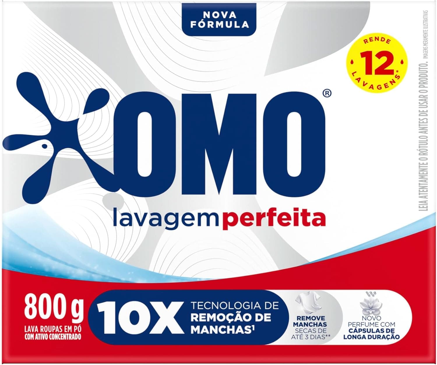 SABÃO EM PÓ OMO LAVAGEM PERFEITA 800G 