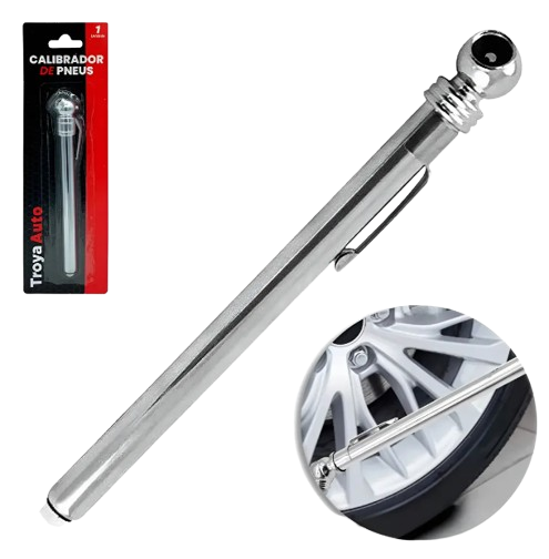 CALIBRADOR DE PRESSÃO PARA PNEUS 50 PSI  MEDIDOR PRECISO PARA CARRO, MOTO E BICICLETA 