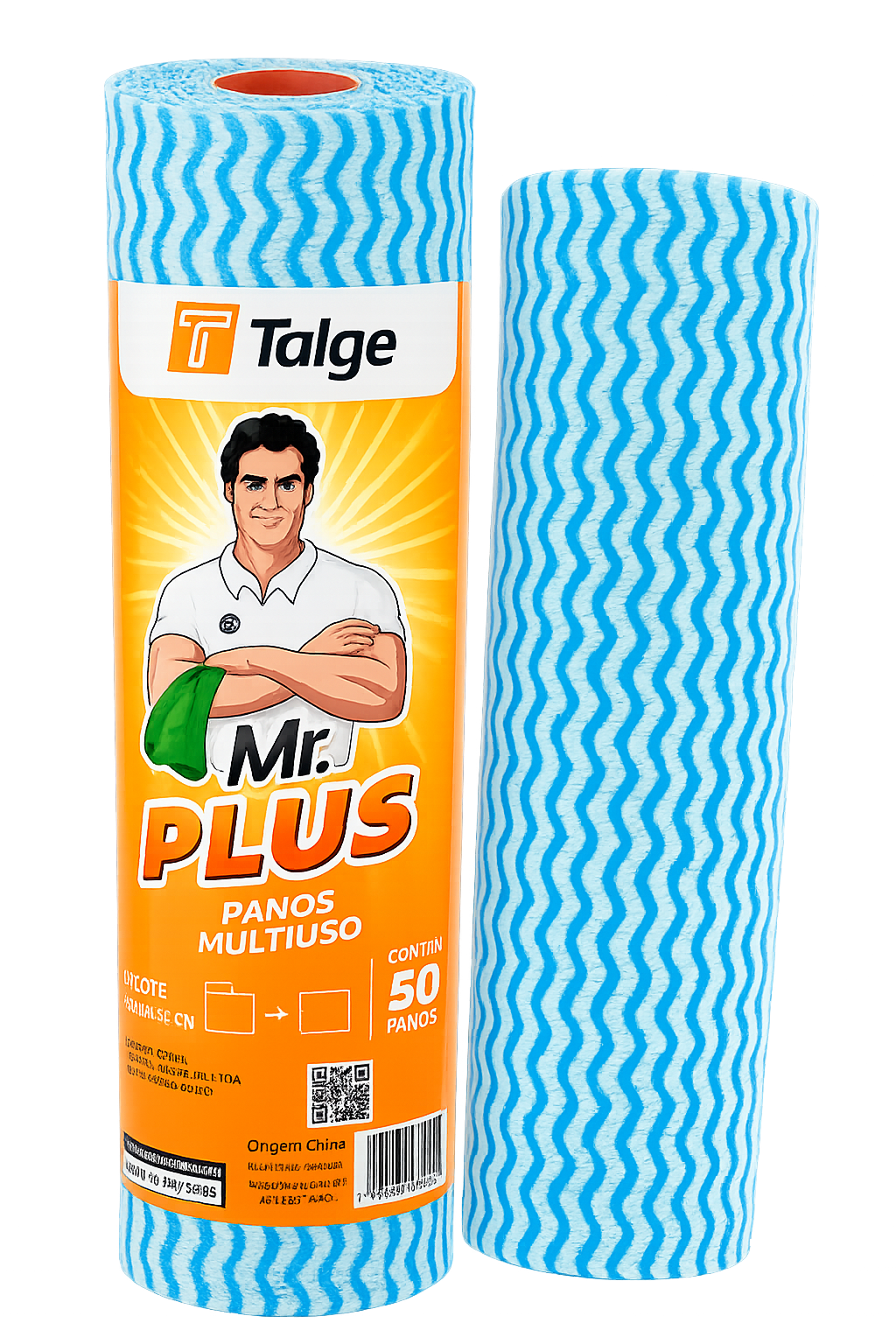 Pano Multiuso Descartável MR. Plus c/ 50 unidades